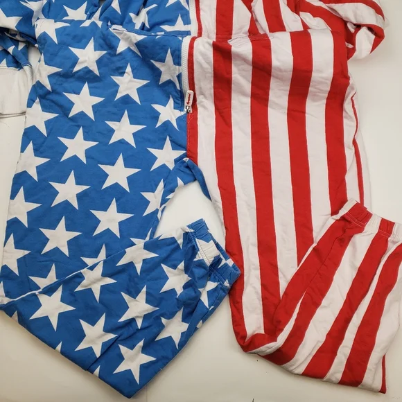 Tipsy Elves USA Onesie American Flag Patriotic Jumpsuit Stars Stripes XL - Picture 4 of 10